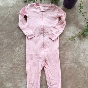 Primary Blossom Pink Footless Romper Sleeper 2T